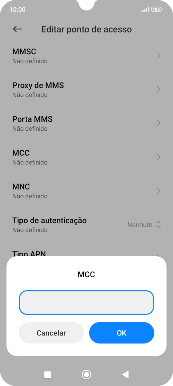 Introduza 268 e prima OK.