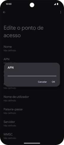 Introduza net2.vodafone.pt e prima OK.