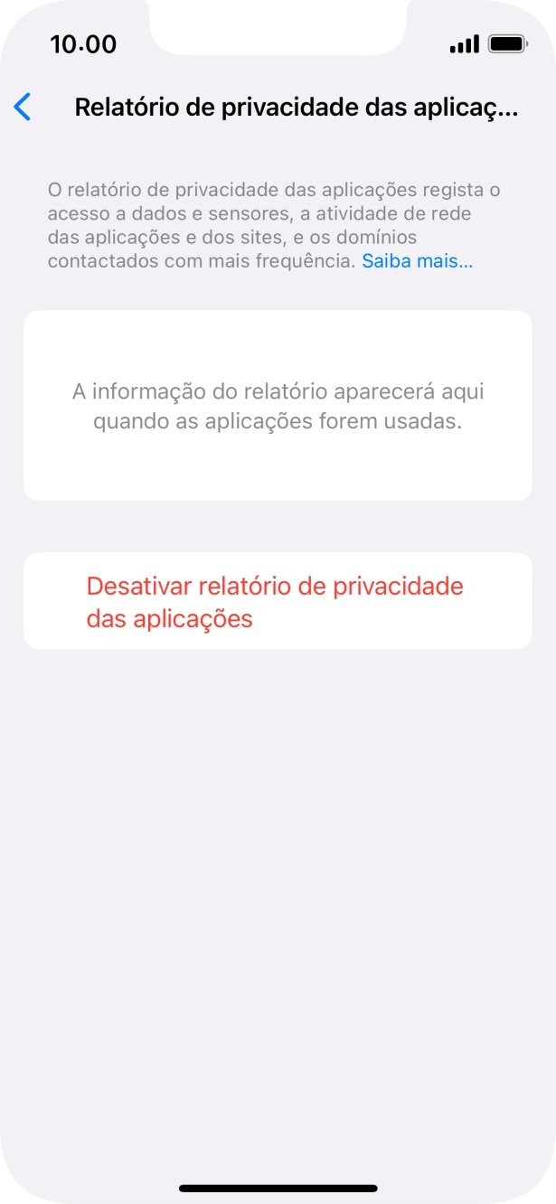 Para voltar ao ecrã inicial, deslize o dedo de baixo para cima a partir da base do ecrã.