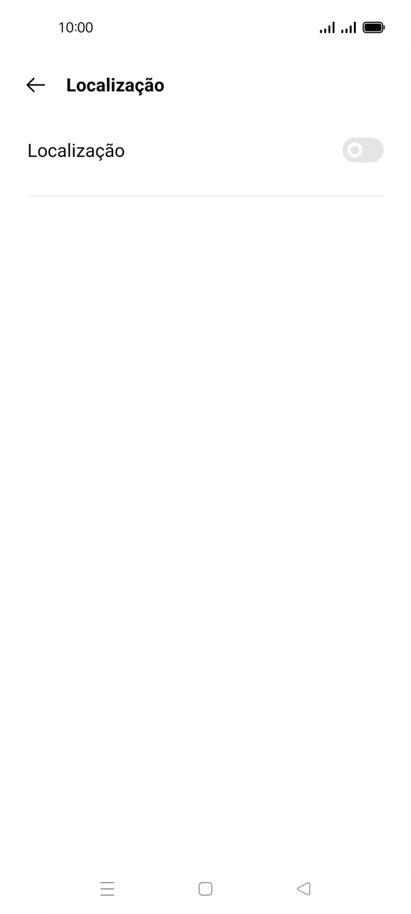 Prima o indicador para ativar ou desativar a função.