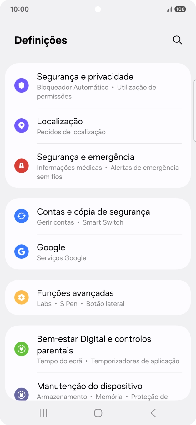 Prima Contas e cópia de segurança.