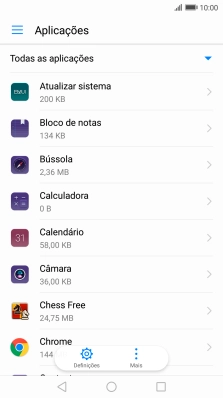 Prima a app pretendida.