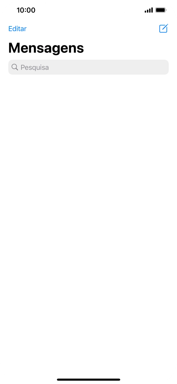 Prima o ícone de nova mensagem.