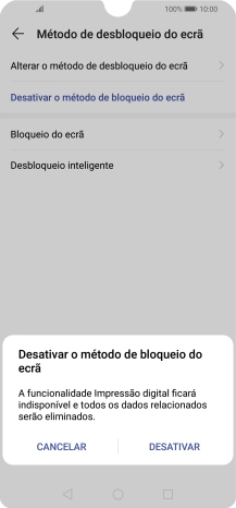 Prima DESATIVAR.