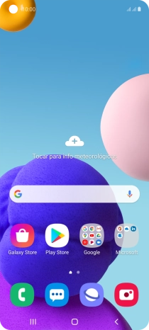 Prima o ícone de telefone.
