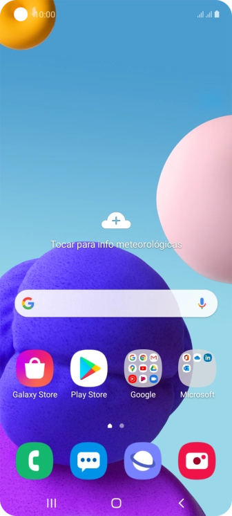 Prima o ícone de telefone.