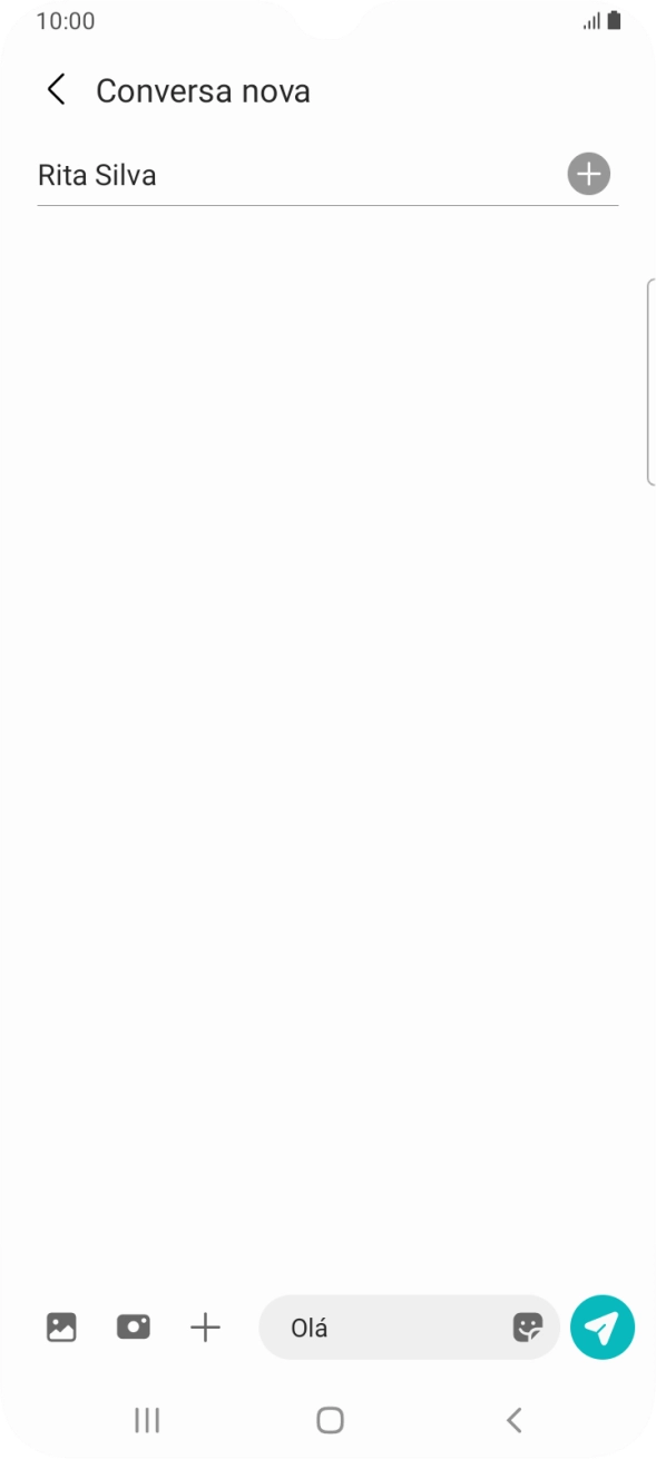 Prima o ícone de imagens.