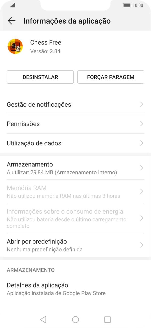 Prima Gestão de notificações.