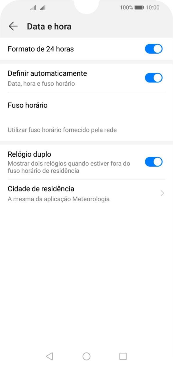 Prima a tecla de início para terminar e voltar ao ecrã inicial.