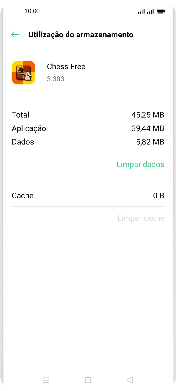 Prima a tecla de início para terminar e voltar ao ecrã inicial.