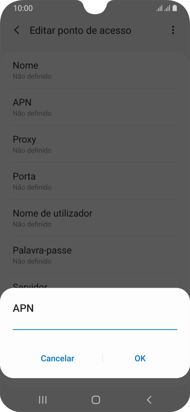 Introduza net2.vodafone.pt e prima OK.