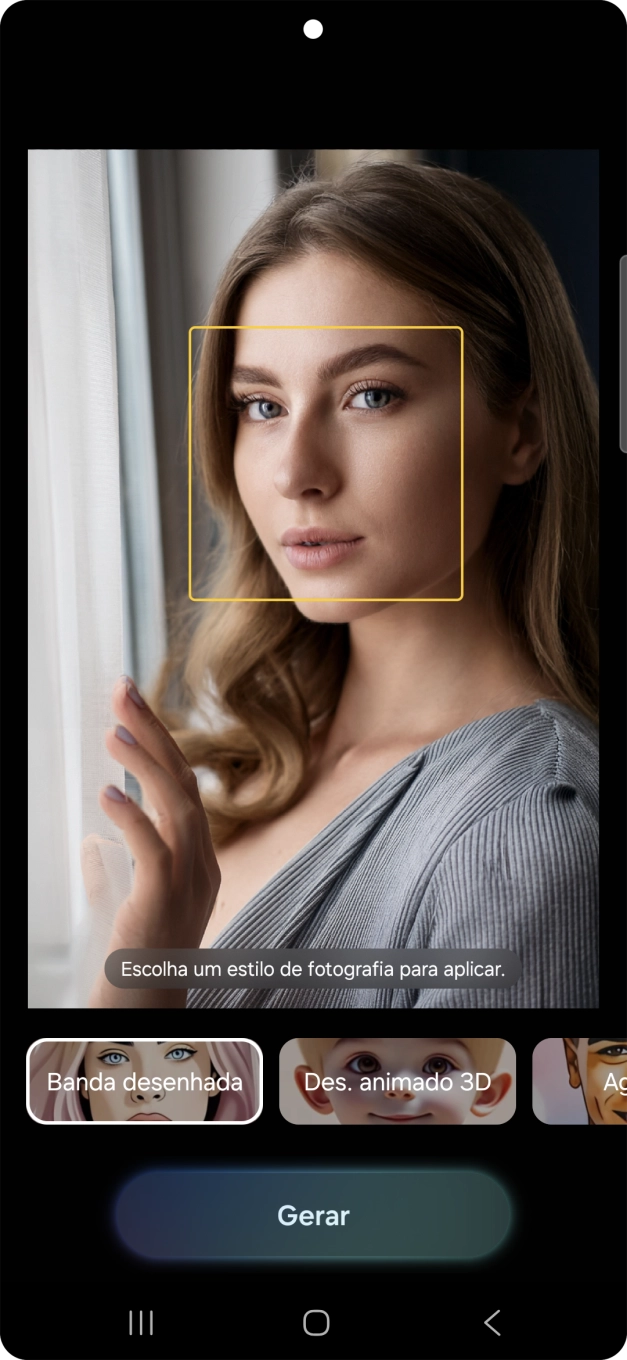 Siga as indicações no ecrã para utilizar a função escolhida e prima Gerar.