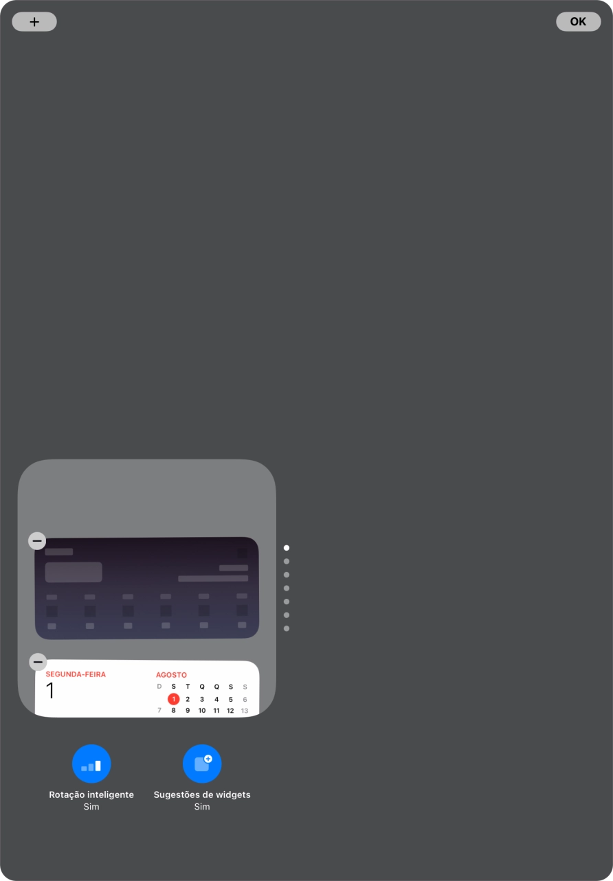 Prima Rotação inteligente para ativar ou desativar a função.
