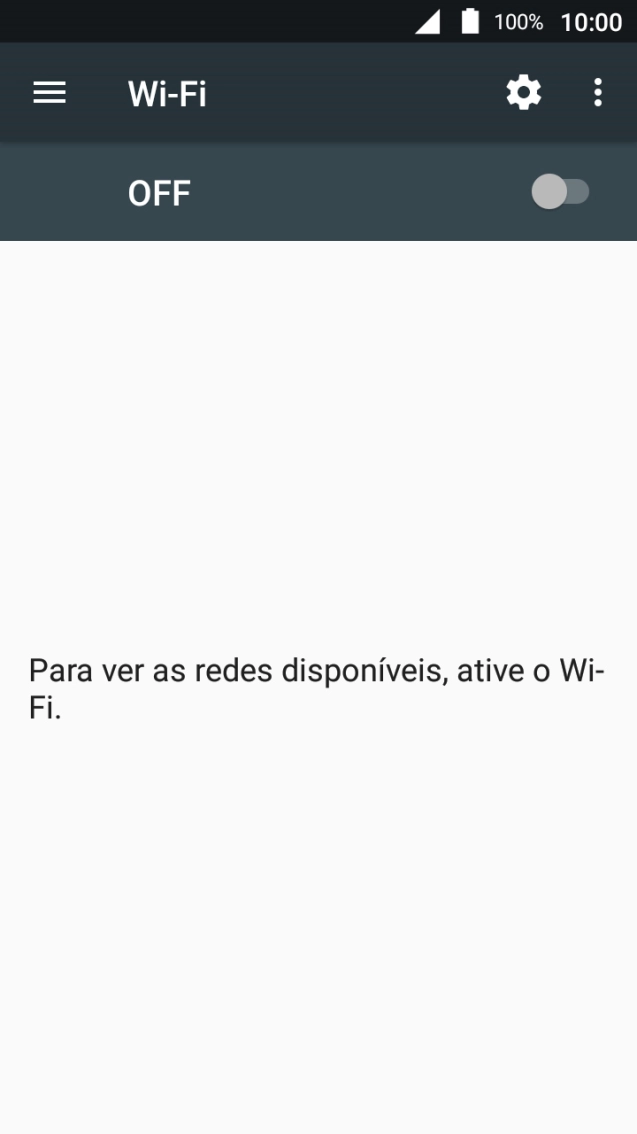 Prima o indicador para ativar a função.