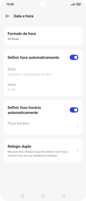 Prima a tecla de início para terminar e voltar ao ecrã inicial.