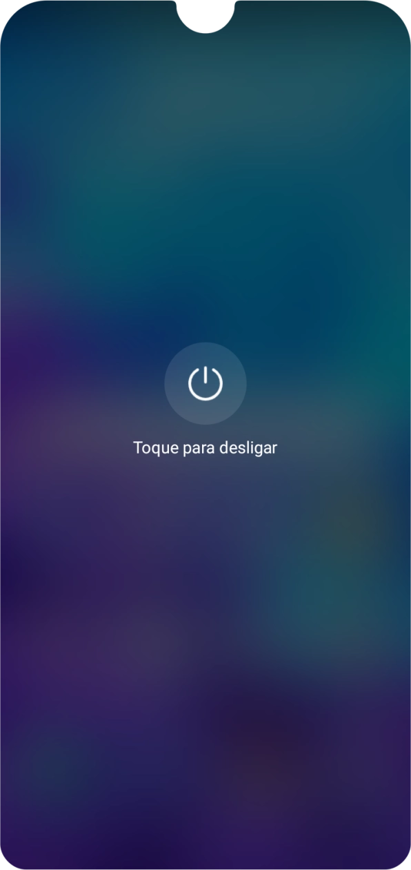 Prima Toque para desligar.