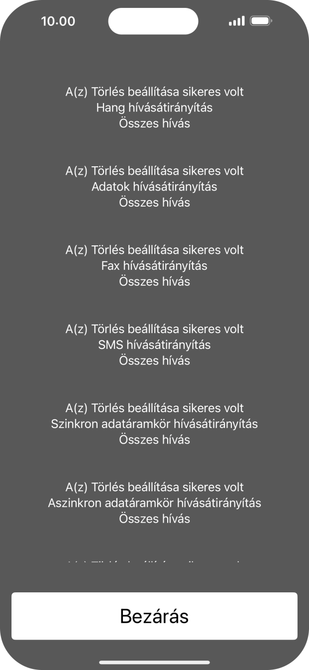 Válaszd a Bezárás lehetőséget.