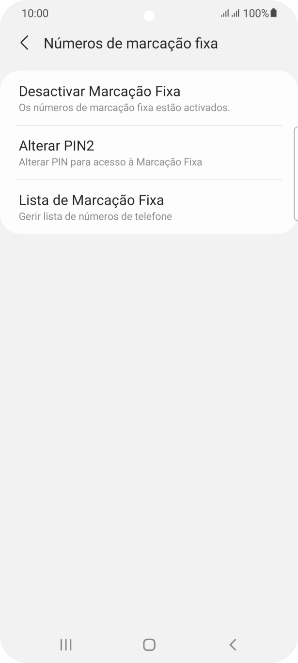 Prima Desactivar Marcação Fixa.