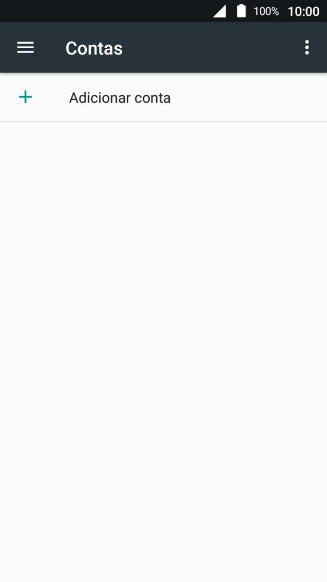 Prima Adicionar conta.