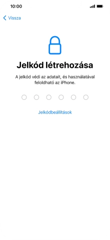 Válaszd a Jelkódbeállítások lehetőséget.