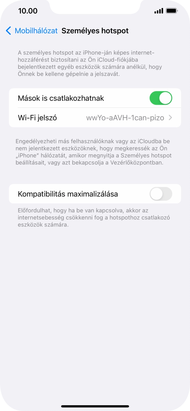Húzd az ujjad felfelé a kijelző aljáról, hogy visszatérj a kezdőképernyőhöz.
