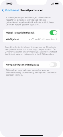 Húzd az ujjad felfelé a kijelző aljáról, hogy visszatérj a kezdőképernyőhöz.