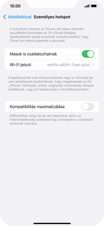 Húzd az ujjad felfelé a kijelző aljáról, hogy visszatérj a kezdőképernyőhöz.