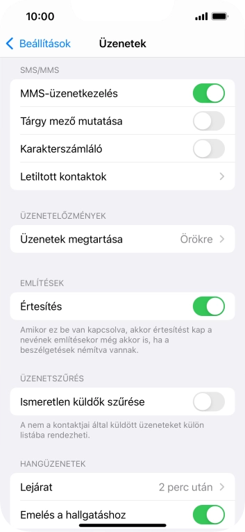 Húzd az ujjad felfelé a kijelző aljáról, hogy visszatérj a kezdőképernyőhöz.