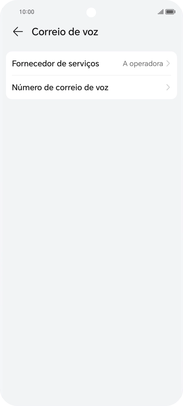 Prima Número de correio de voz.