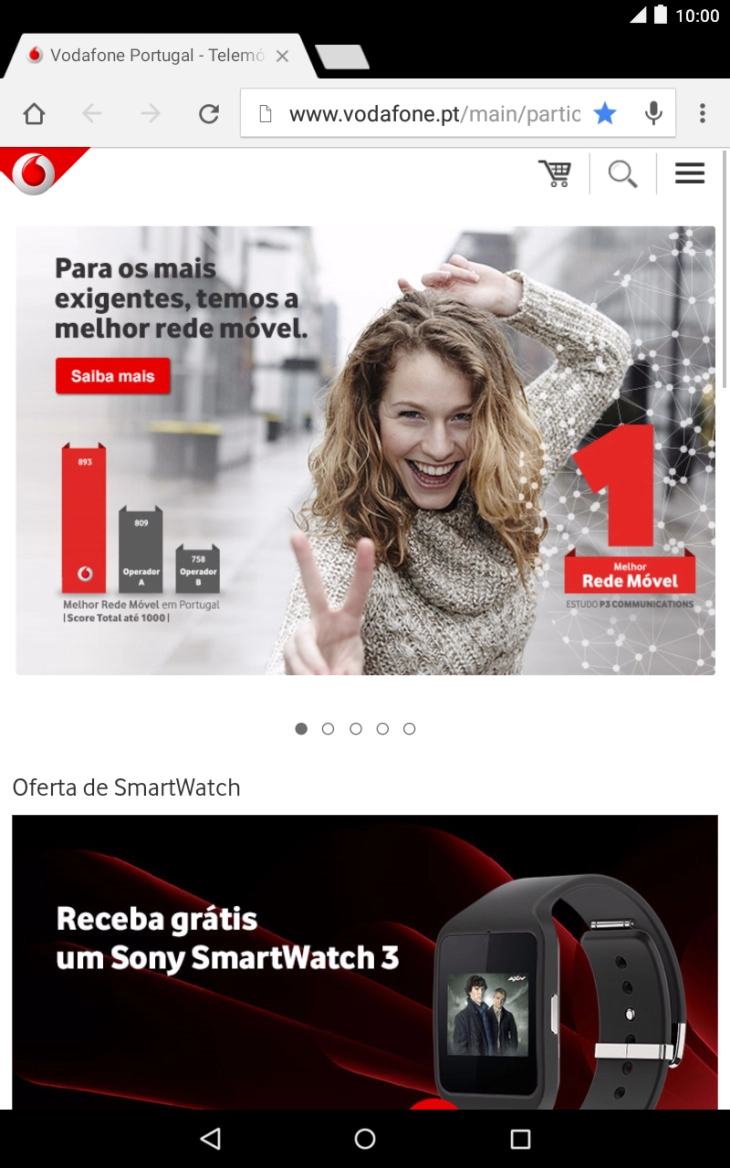 Prima a barra de endereço.