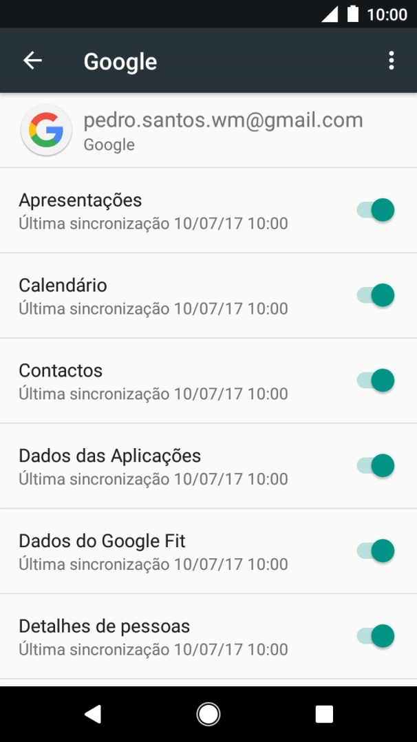 Prima a tecla de início para terminar e voltar ao ecrã inicial.