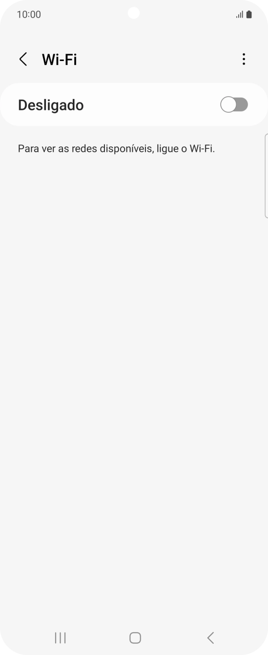 Prima o indicador para ativar a função.