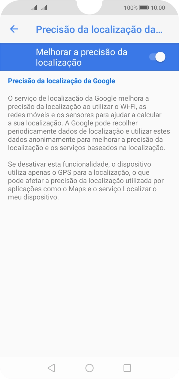 Se premir o indicador junto a 