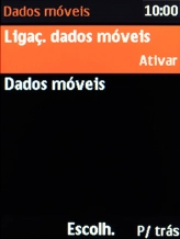 Escolha Dados móveis.