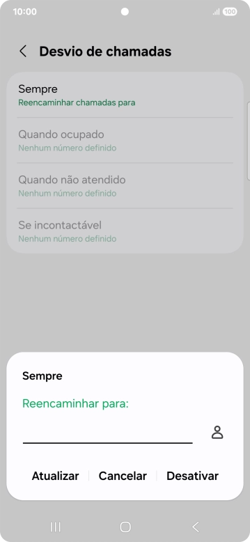 Prima Desativar.