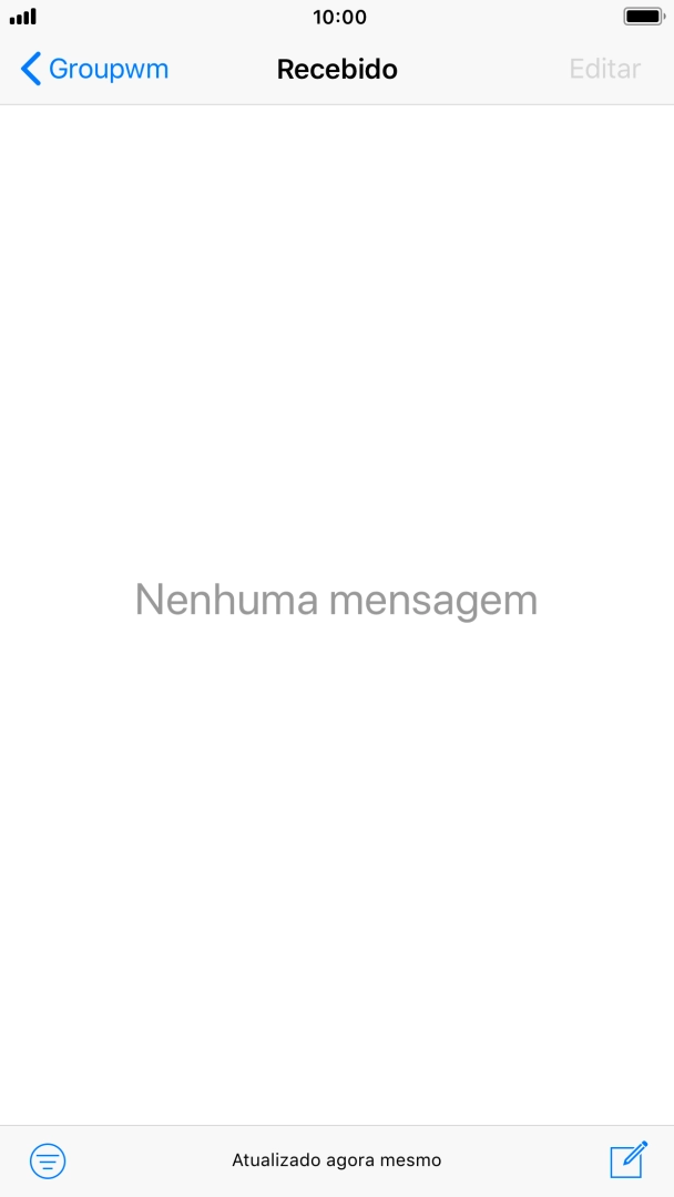 Prima o ícone de novo e-mail.