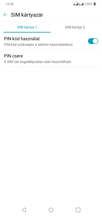 Kattints a kívánt SIM-kártyára.