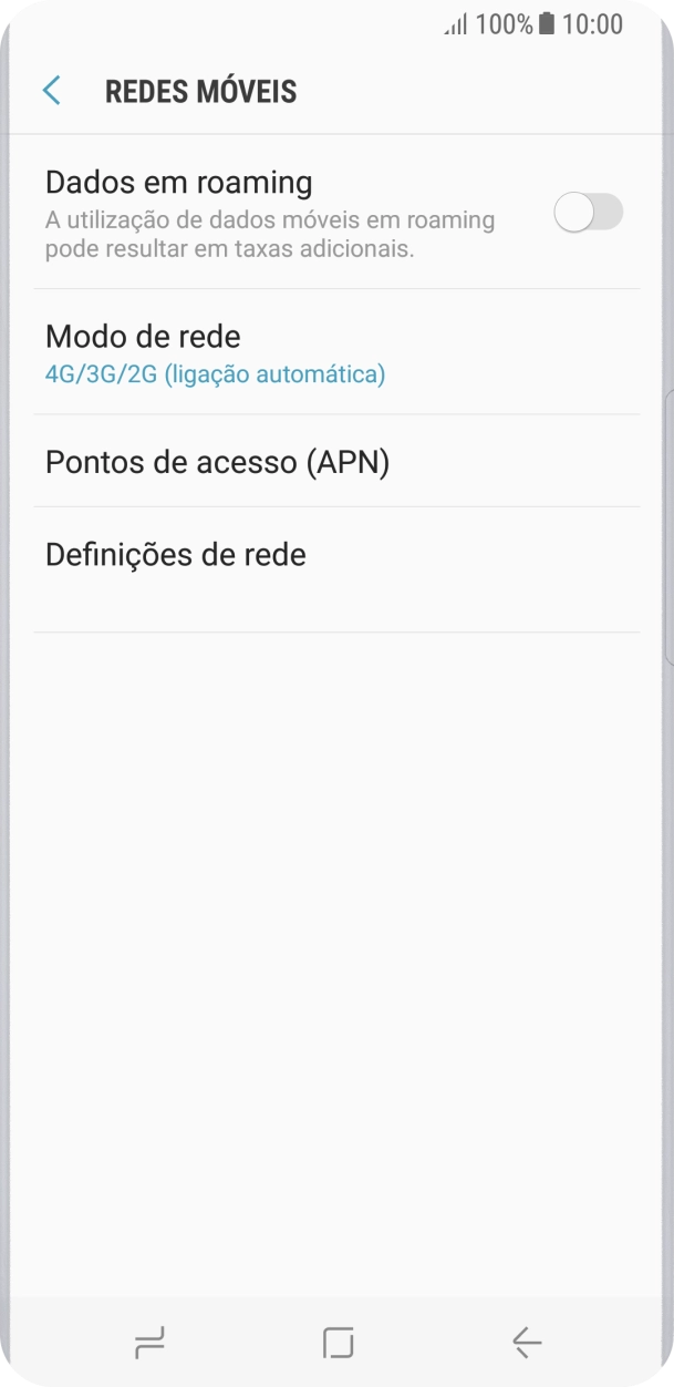 Prima Definições de rede.