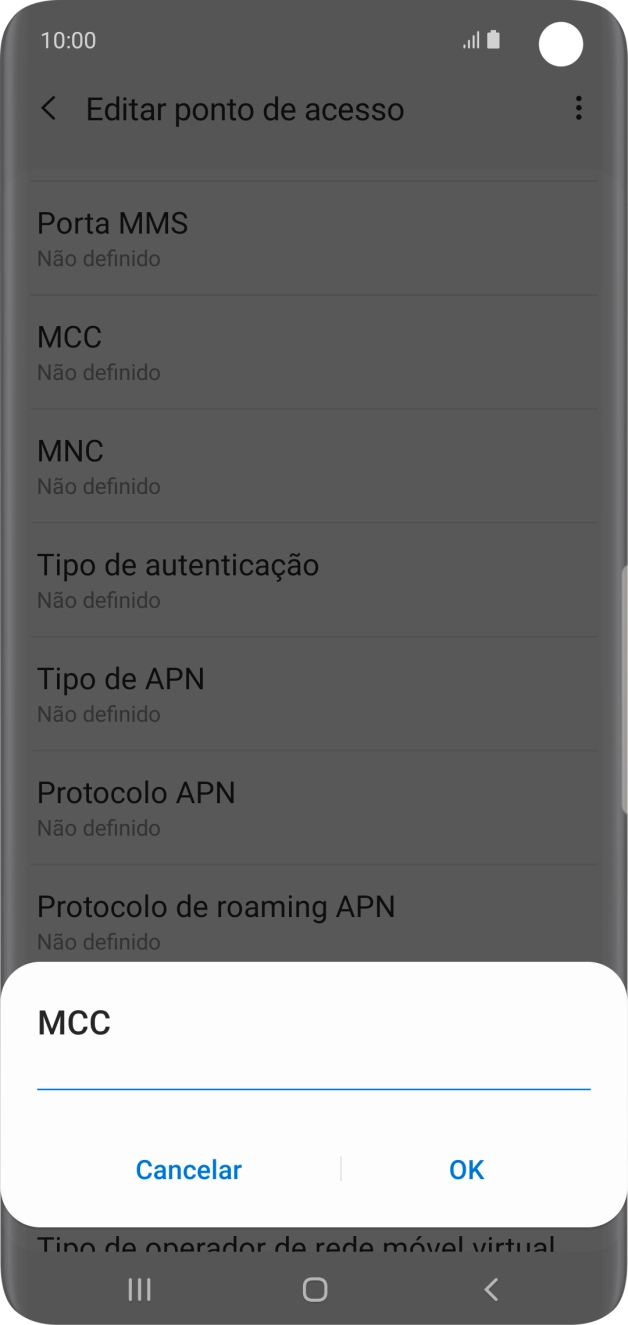 Introduza 268 e prima OK.