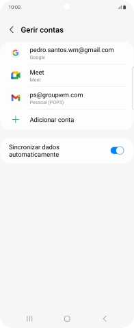 Prima a tecla de início para voltar ao ecrã inicial.