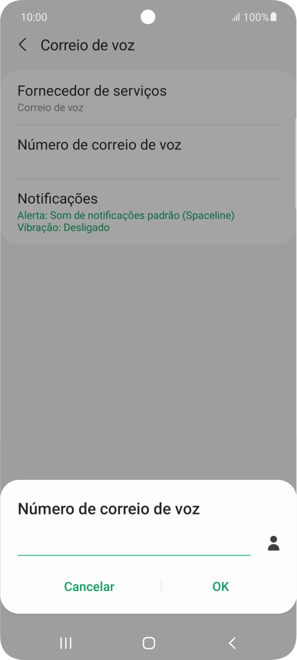 Introduza 123 e prima OK.