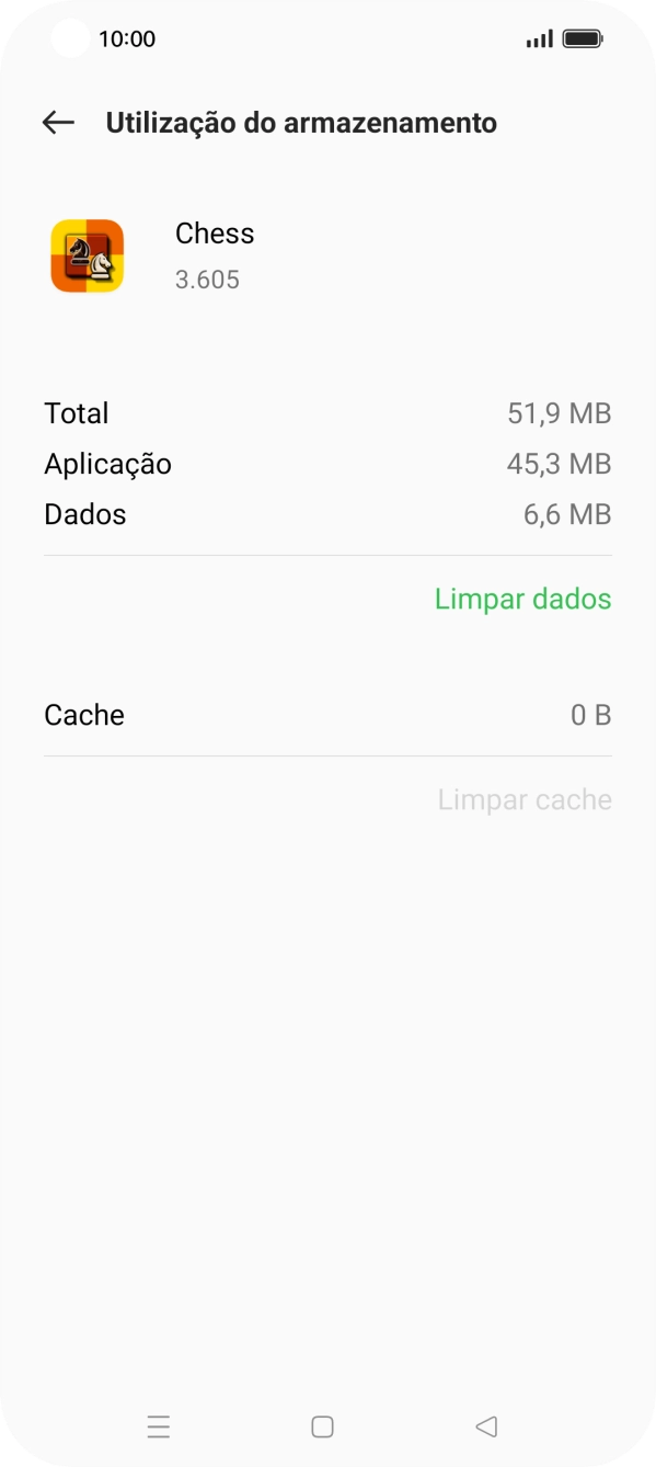 Prima a tecla de início para terminar e voltar ao ecrã inicial.