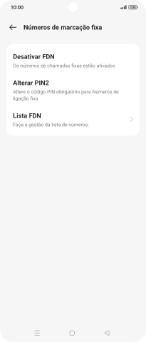 Prima Desativar FDN.