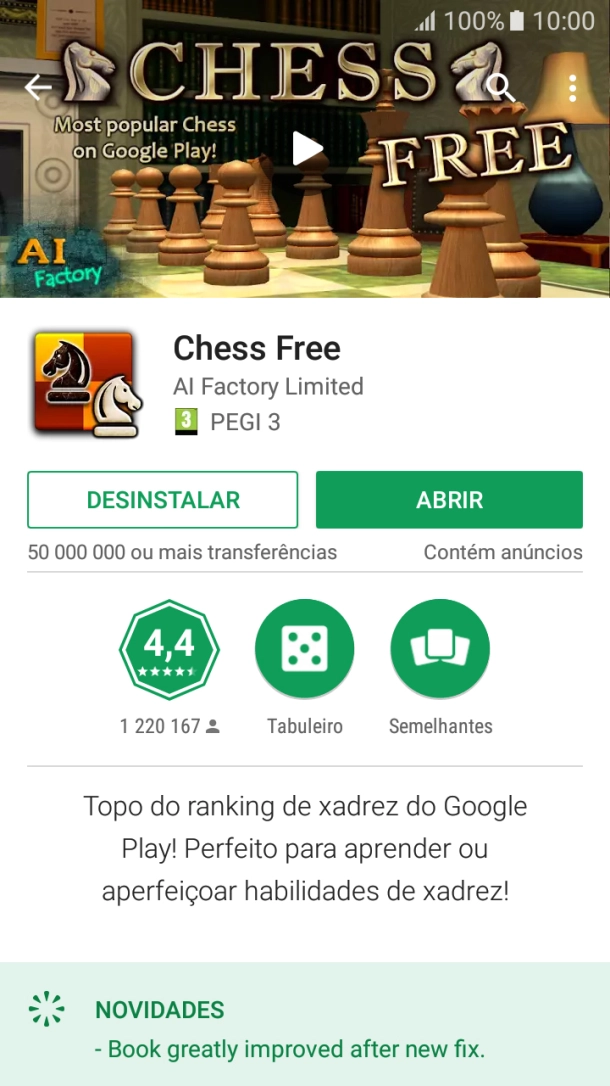 Prima a tecla de início para terminar e voltar ao ecrã inicial.