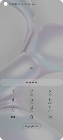 Amennyiben a telefon kéri, írd be a PIN-kódodat, és válaszd az OK lehetőséget.