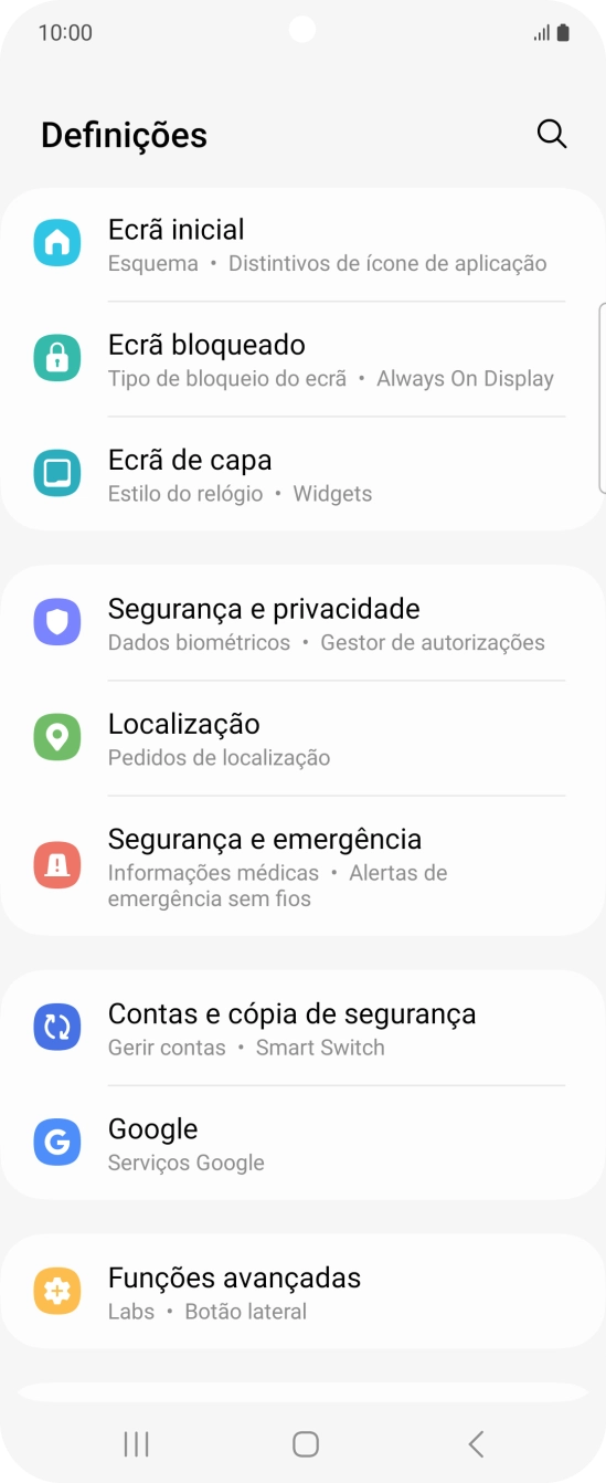 Prima Contas e cópia de segurança.