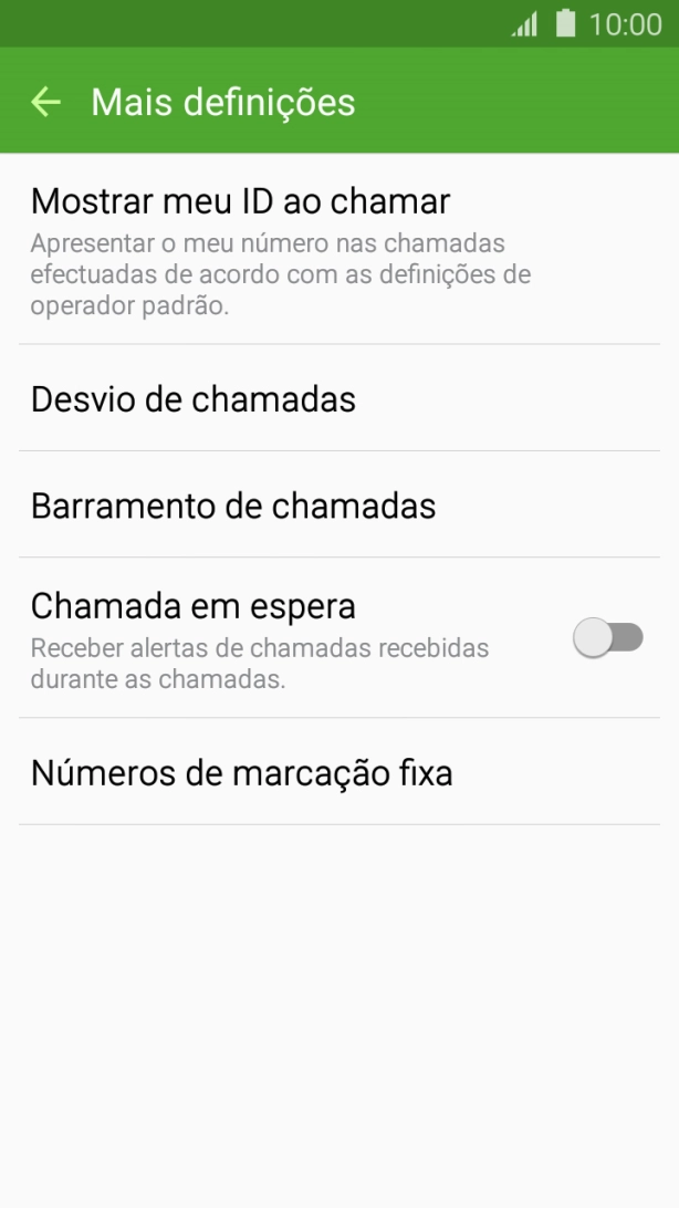 Prima a tecla de início para terminar e voltar ao ecrã inicial.