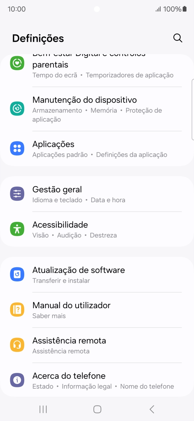 Prima Atualização do software.