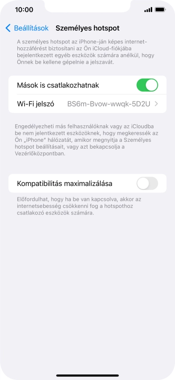 Húzd az ujjad felfelé a kijelző aljáról, hogy visszatérj a kezdőképernyőhöz.