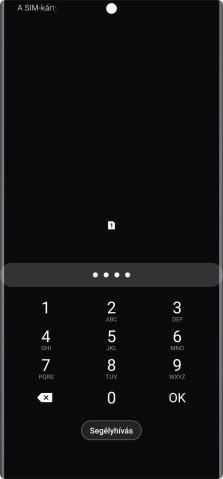 Amennyiben a telefon kéri, írd be a PIN-kódodat, és válaszd az OK lehetőséget.